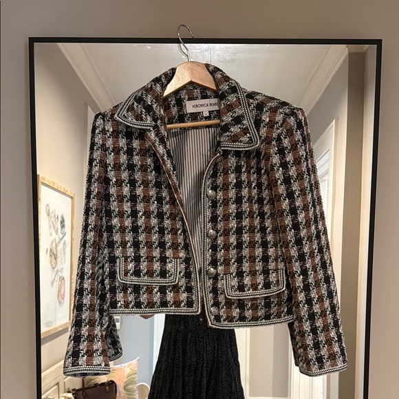 Veronica Beard Jackets & Blazers - Veronica Beard Mikayla Jacket Cropped Tweed Jacket